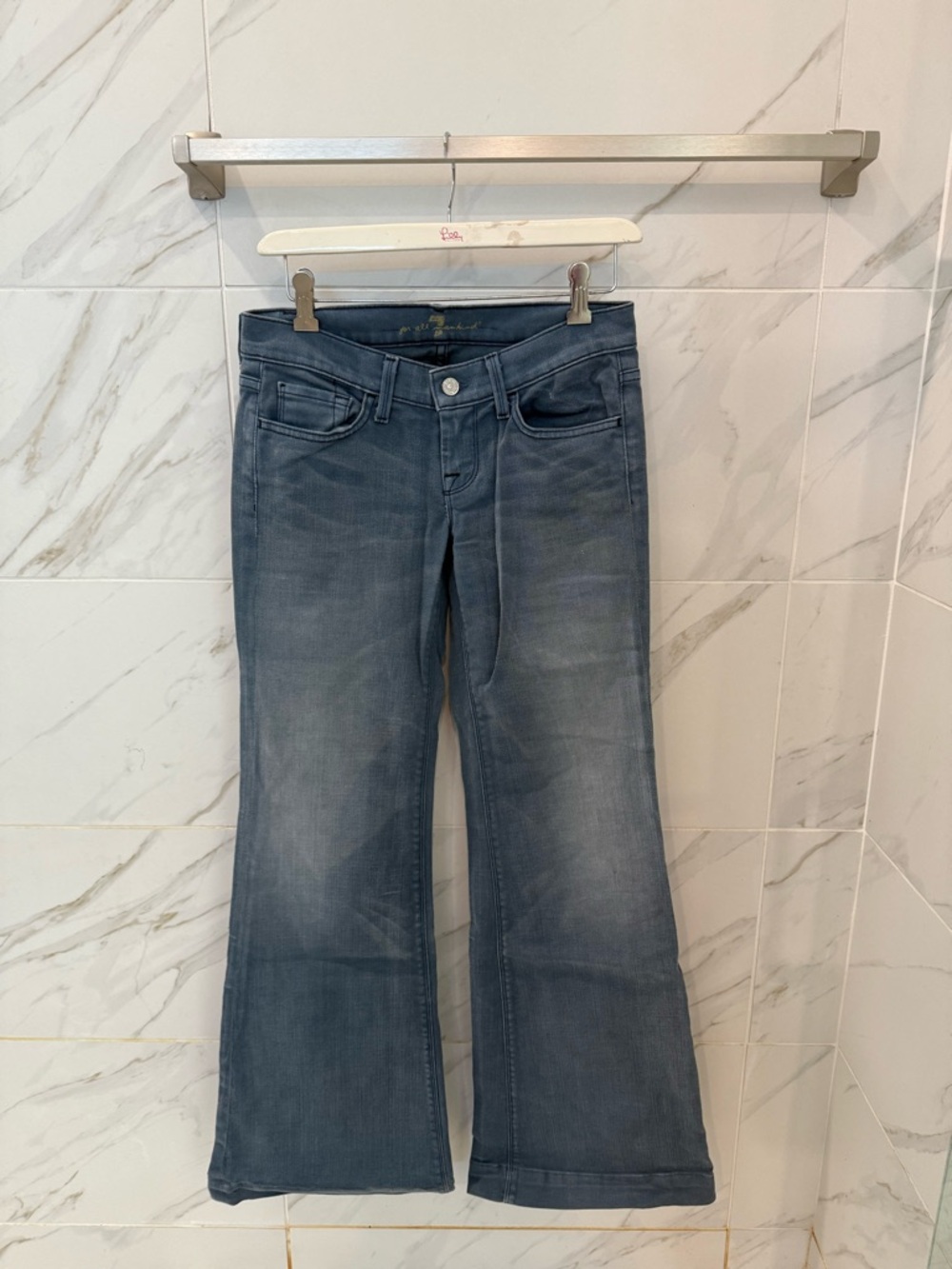 7 For All Mankind Women's Wide-Leg Jeans in Faded Blue